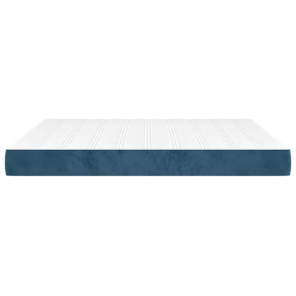 Taschenfederkernmatratze Mittel Dunkelblau 160x200x20 cm Samt