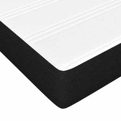 Taschenfederkernmatratze Mittel Schwarz 180x200x20 cm Stoff