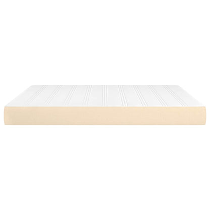 Taschenfederkernmatratze Mittel Creme 180x200x20 cm Stoff