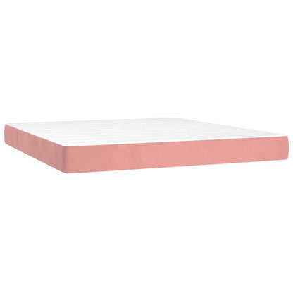 Taschenfederkernmatratze Mittel Rosa 180x200x20 cm Samt