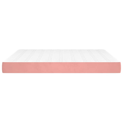 Taschenfederkernmatratze Mittel Rosa 180x200x20 cm Samt