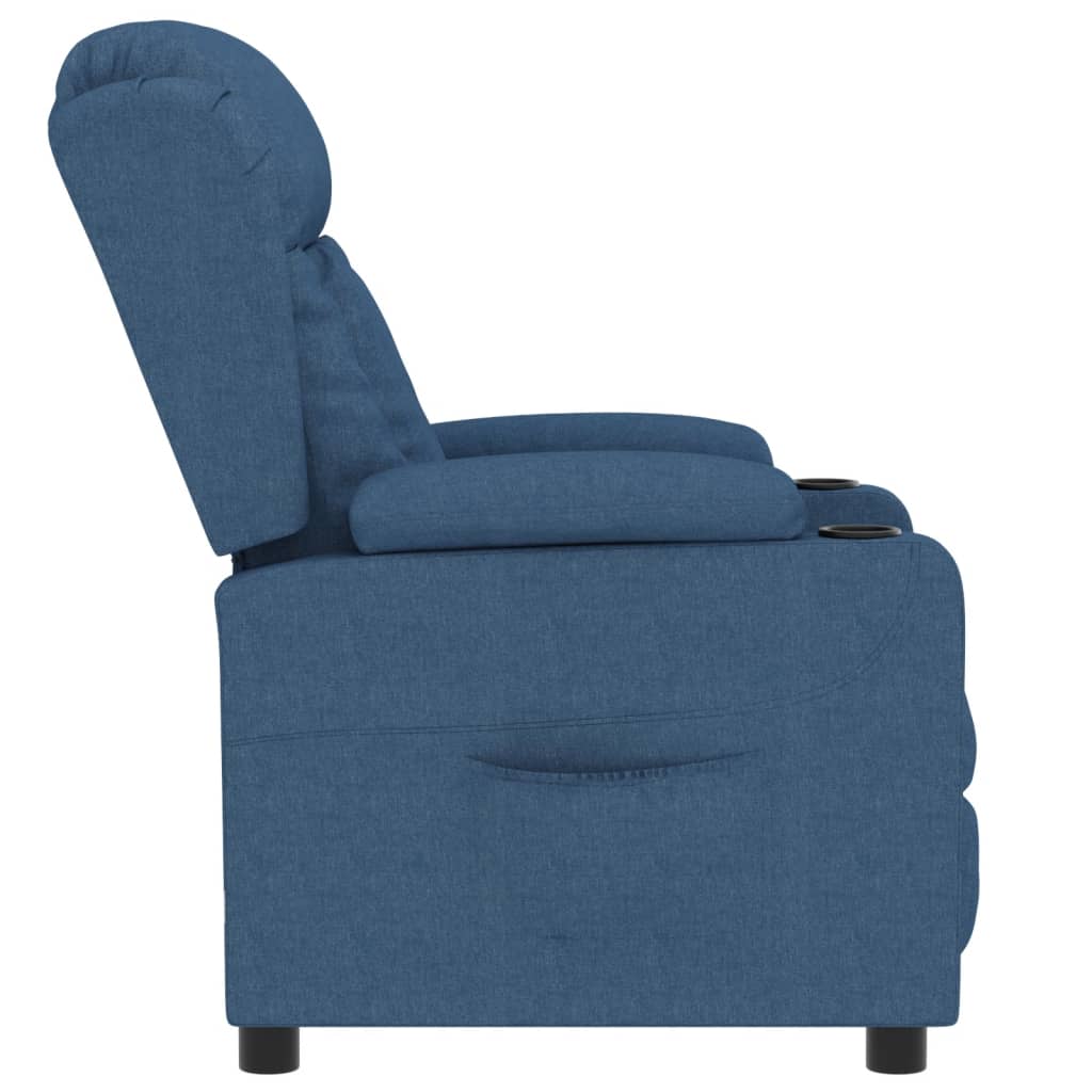 Relaxsessel Blau Stoff