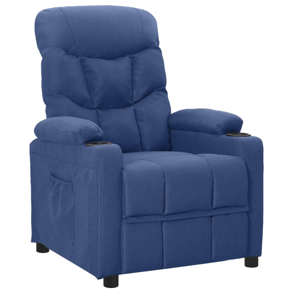 Relaxsessel Blau Stoff