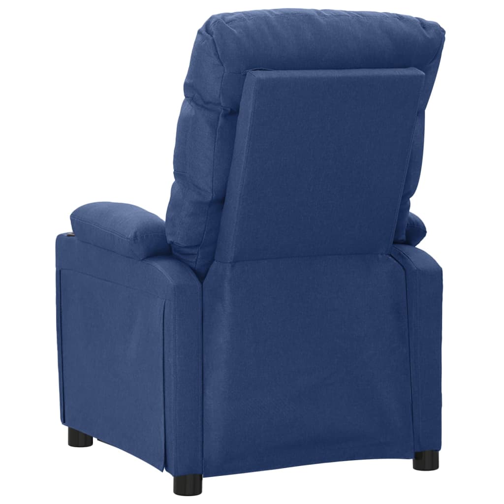 Relaxsessel Blau Stoff