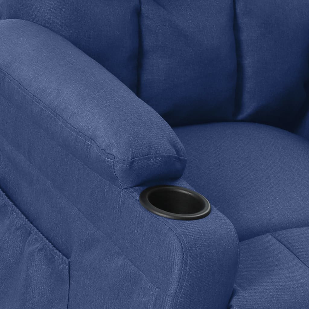 Relaxsessel Blau Stoff