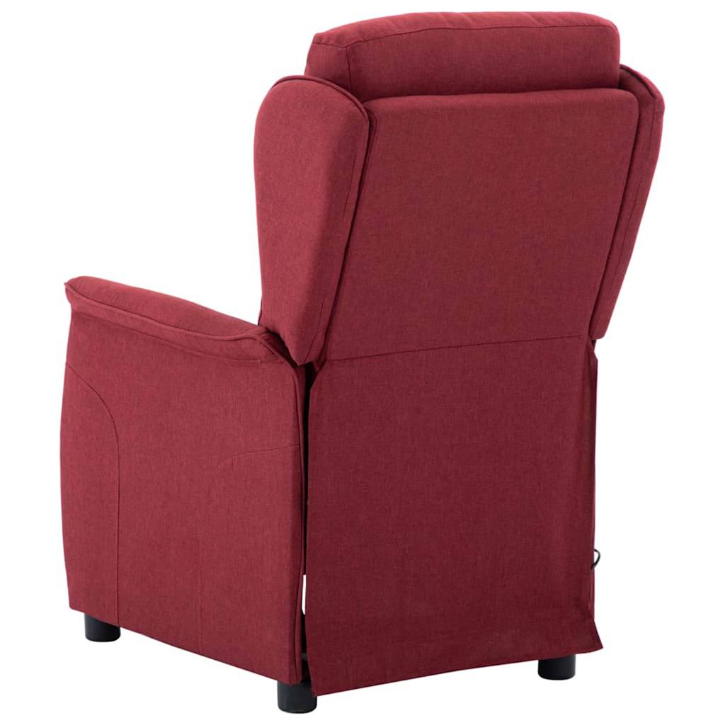 Massagesessel mit Kissen Wein 67.5 x 93.5 x 101.5 cm Stoff