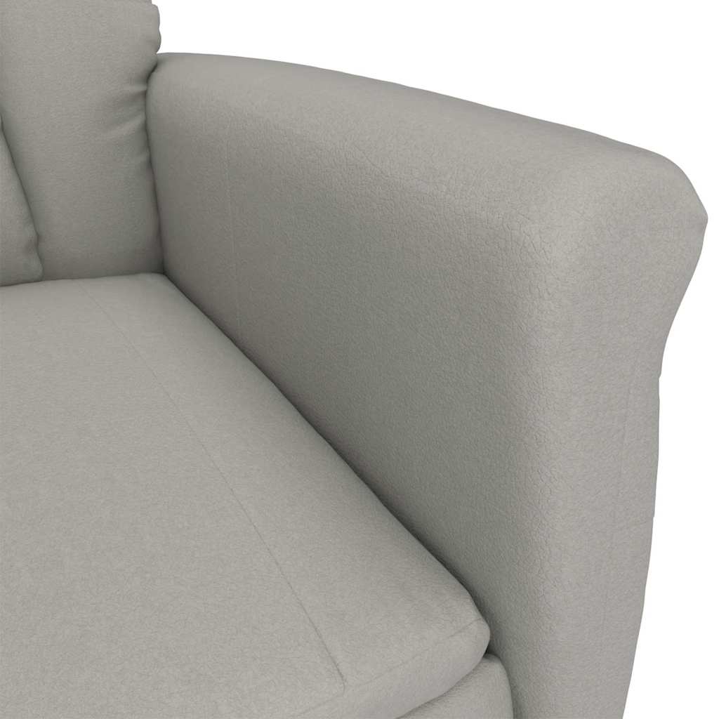 Massagesessel Hellgrau 96,5 x 70,5 x 95 cm Mikrofaser