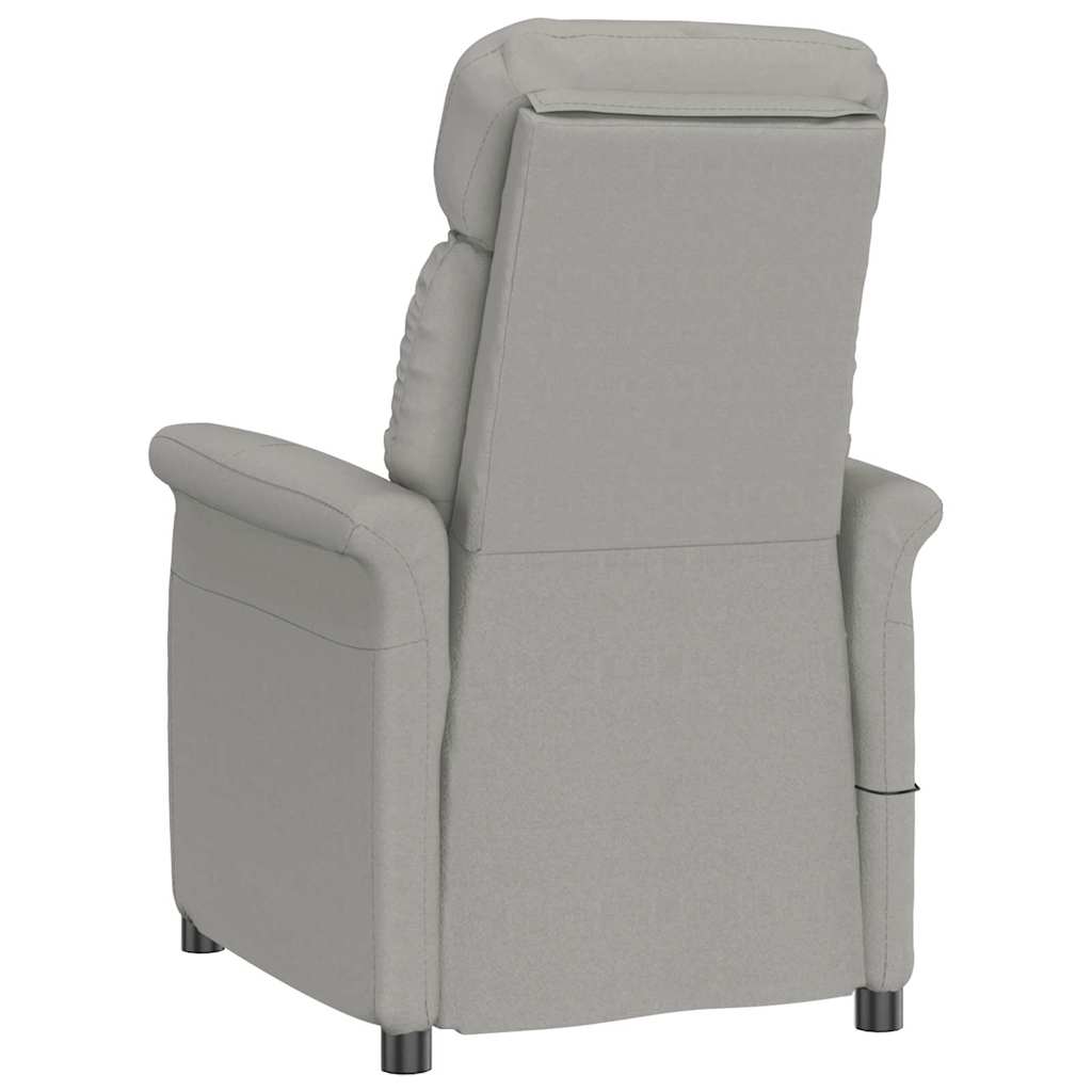 Massagesessel Hellgrau 96,5 x 70,5 x 95 cm Mikrofaser