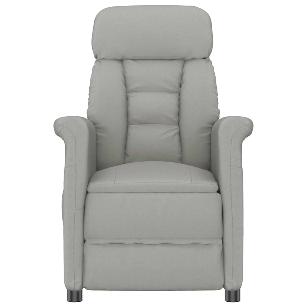 Massagesessel Hellgrau 96,5 x 70,5 x 95 cm Mikrofaser