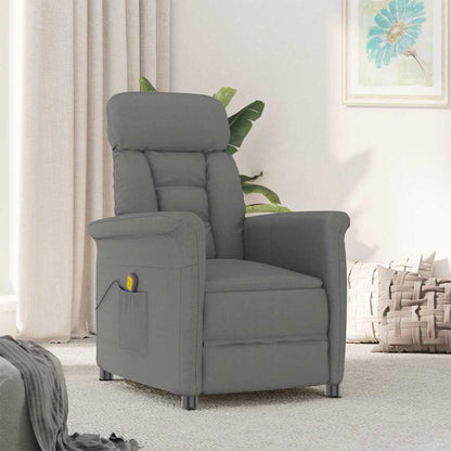 Massagesessel Dunkelgrau 96,5 x 70,5 x 95 cm Mikrofaser