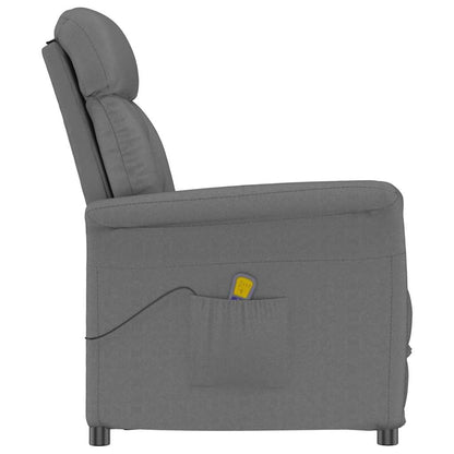 Massagesessel Dunkelgrau 96,5 x 70,5 x 95 cm Mikrofaser