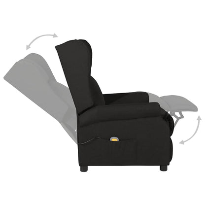 Massagesessel Schwarz Stoff
