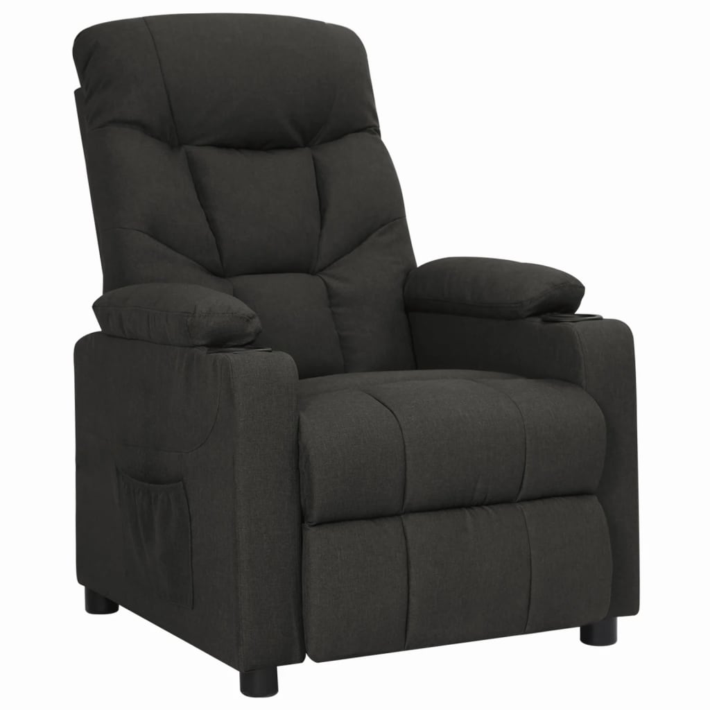 Fauteuil de relaxation tissu noir