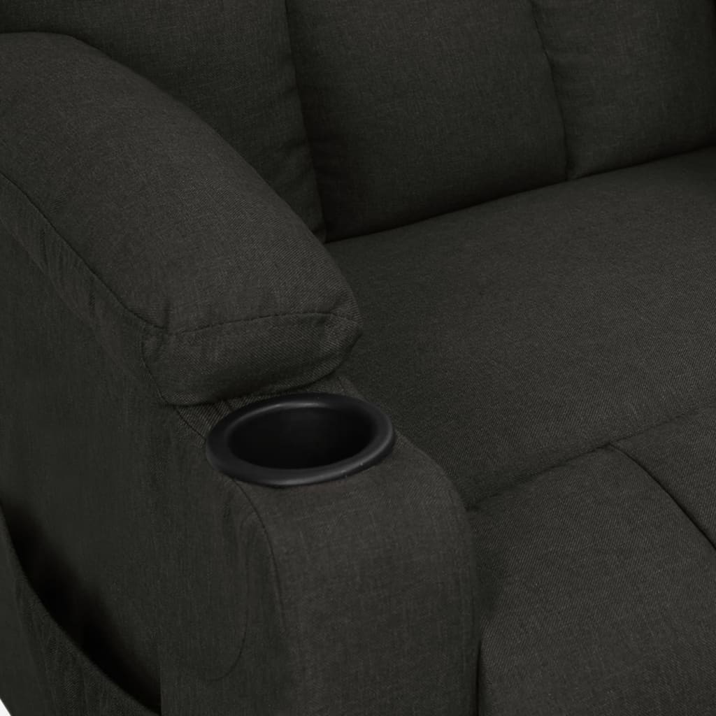 Fauteuil de relaxation tissu noir