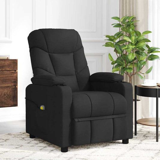 Fauteuil de relaxation tissu noir