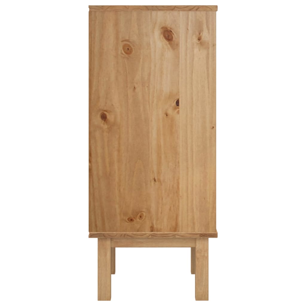 Schubladenschrank OTTA Braun&Grau 45x39x90 cm Massivholz