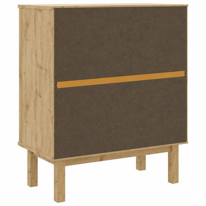 Schubladenschrank OTTA Braun&Weiß 76,5x39,5x90 cm Massivholz