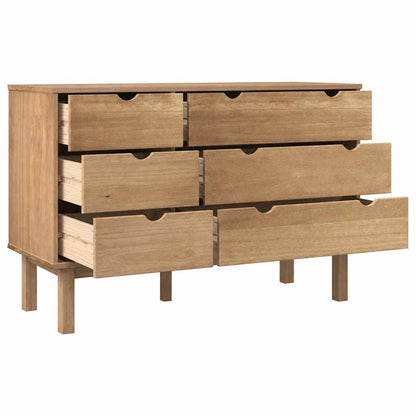 Schubladenschrank OTTA 111x43x73,5 cm Massivholz Kiefer
