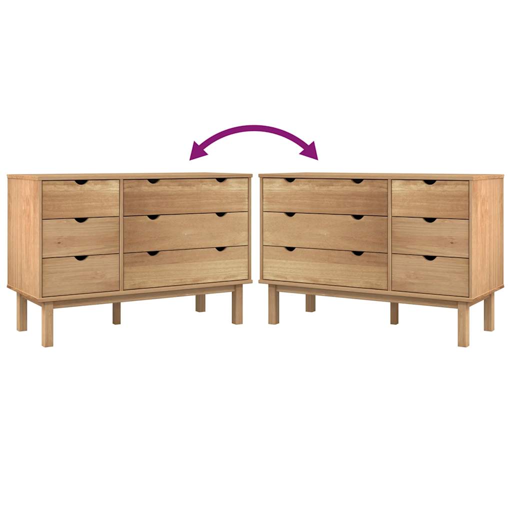 Drawer cabinet OTTA 111x43x73.5 cm solid pine wood