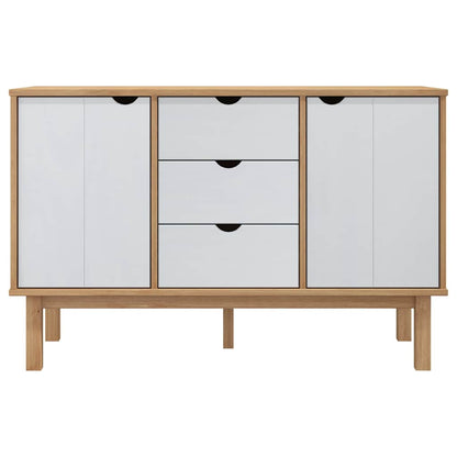 Sideboard OTTA Braun&Weiß 113,5x43x73 cm Massivholz Kiefer