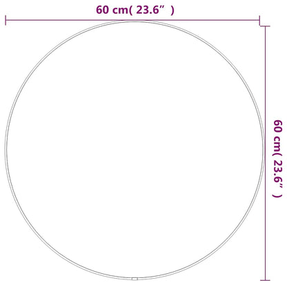 Wandspiegel Silbern Ø 60 cm Rund