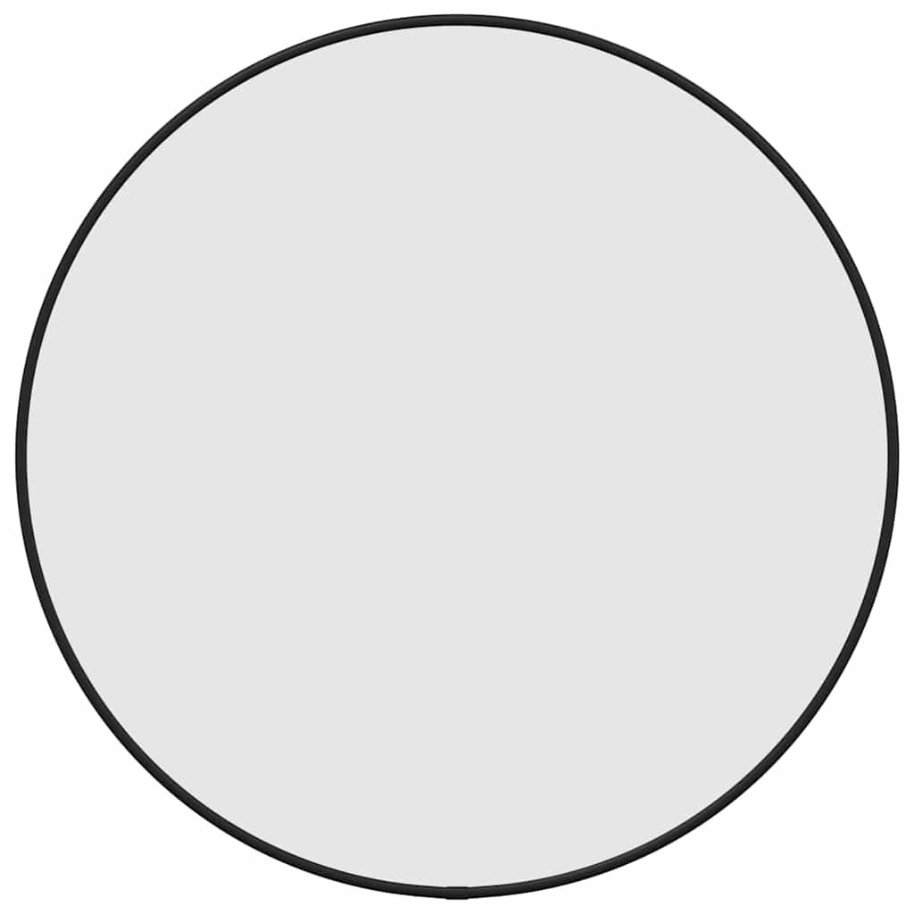 Wandspiegel Schwarz Ø 50 cm Rund