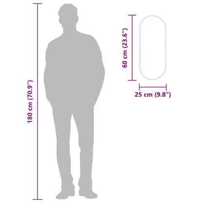 Wandspiegel Golden 60x25 cm Oval