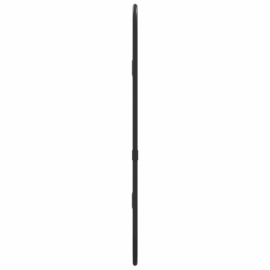 Wandspiegel Schwarz 40x15 cm Oval