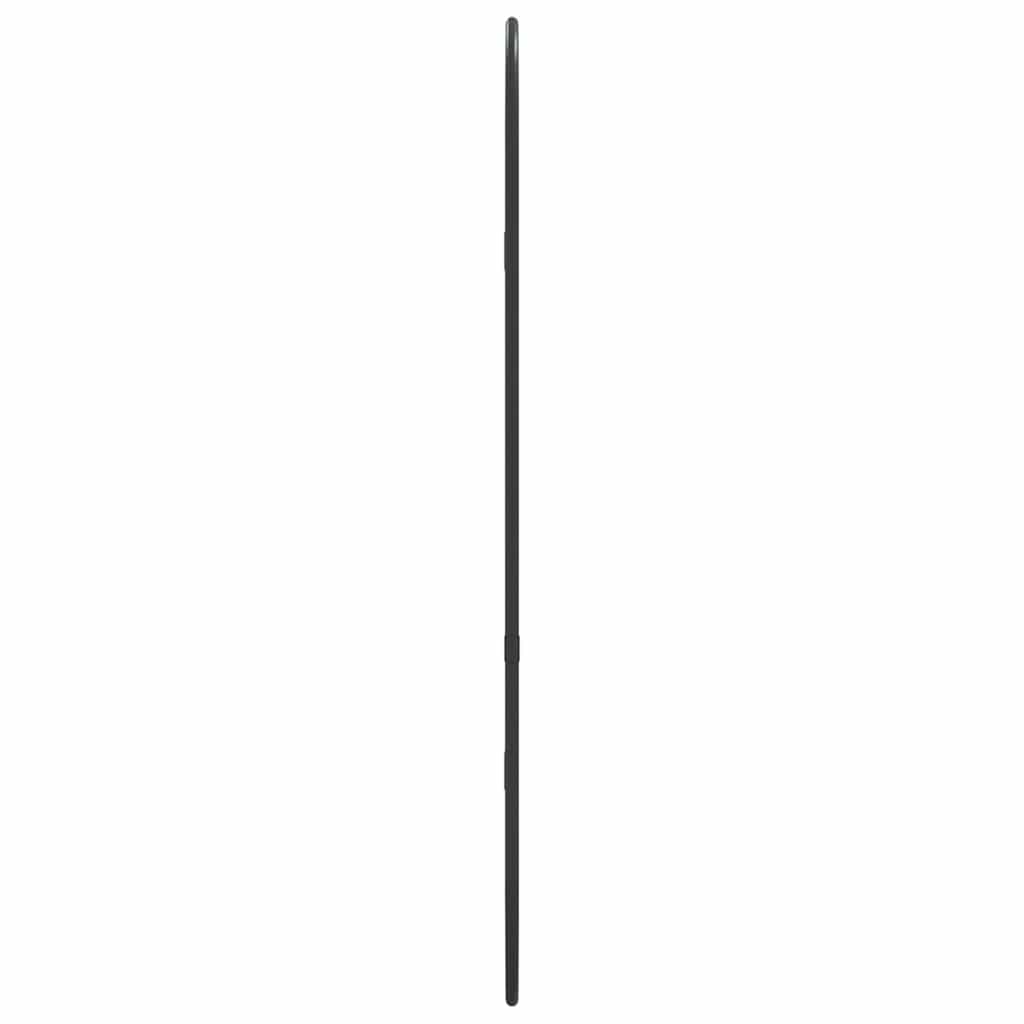 Wandspiegel Schwarz 60x25 cm Oval