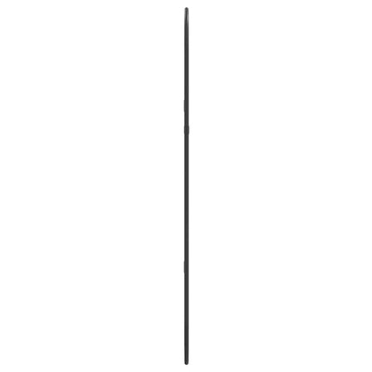 Wandspiegel Schwarz 70x30 cm Oval