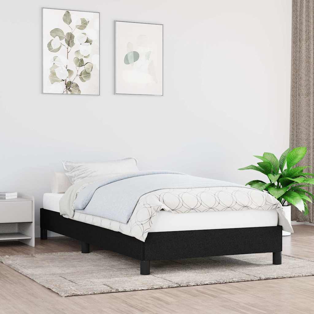 Bettgestell ohne Matratze Schwarz 90x190 cm Stoff