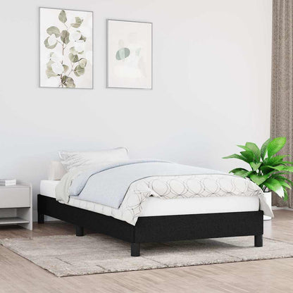 Bettgestell ohne Matratze Schwarz 90x190 cm Stoff