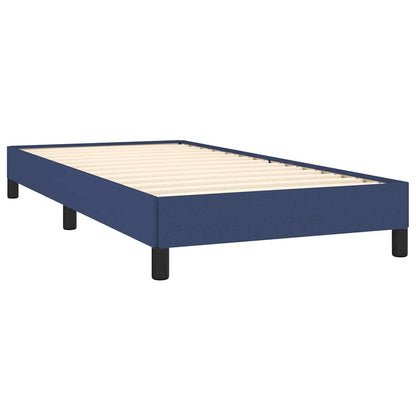Bettgestell ohne Matratze Blau 90x190 cm Stoff