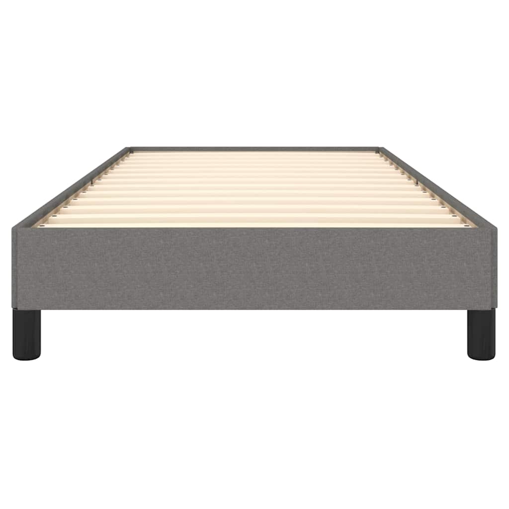 Bettgestell ohne Matratze Dunkelgrau 90x200 cm Stoff