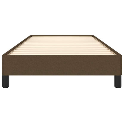 Bettgestell ohne Matratze Dunkelbraun 90x200 cm Stoff