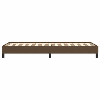 Bettgestell ohne Matratze Dunkelbraun 90x200 cm Stoff