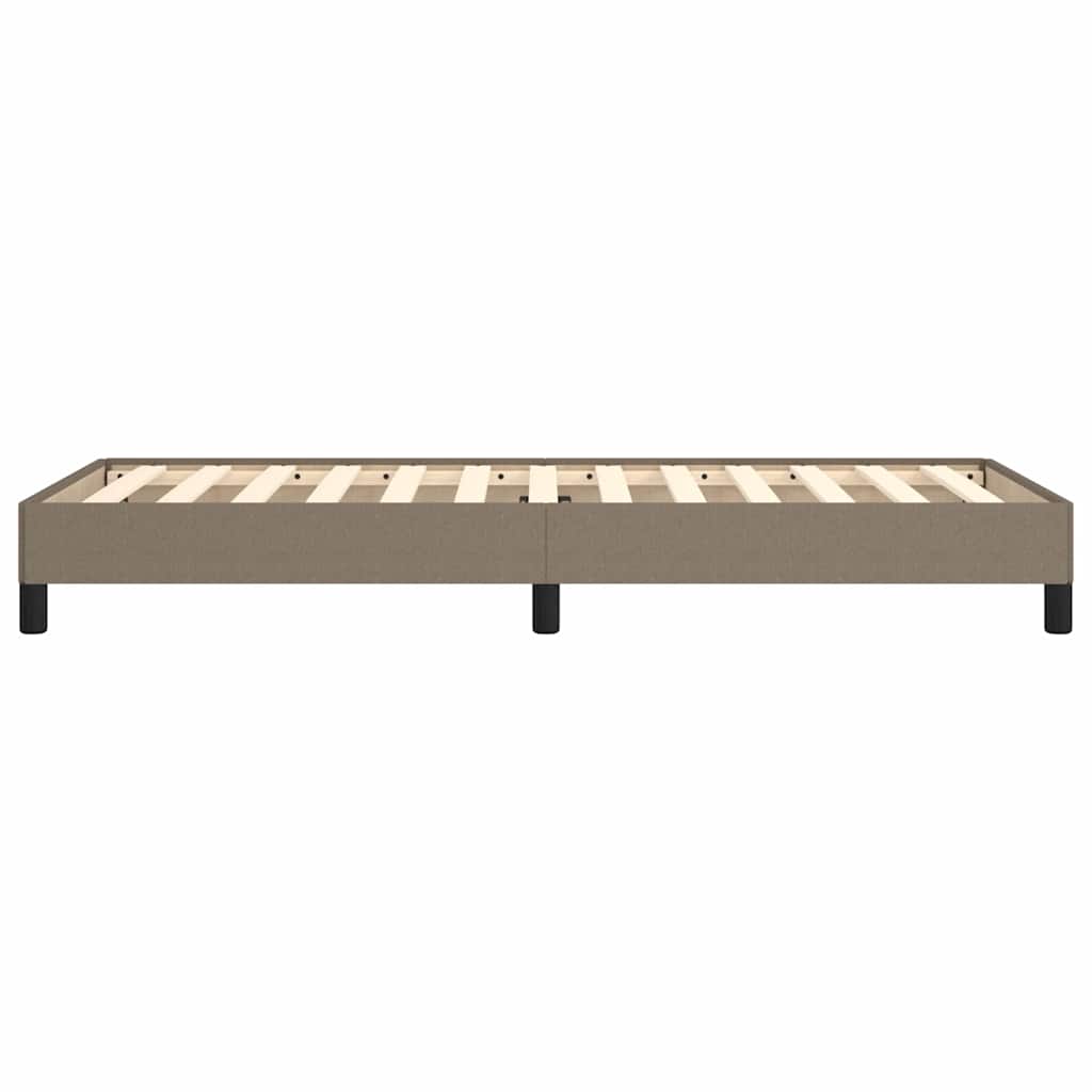 Bettgestell ohne Matratze Taupe 90x200 cm Stoff