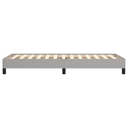 Bettgestell ohne Matratze Hellgrau 100x200 cm Stoff