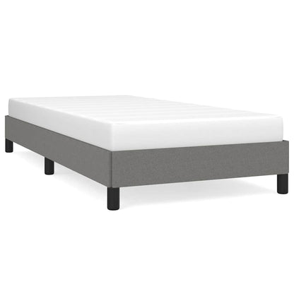 Bettgestell ohne Matratze Dunkelgrau 100x200 cm Stoff