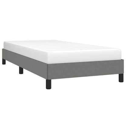 Bettgestell ohne Matratze Dunkelgrau 100x200 cm Stoff