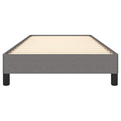 Bettgestell ohne Matratze Dunkelgrau 100x200 cm Stoff