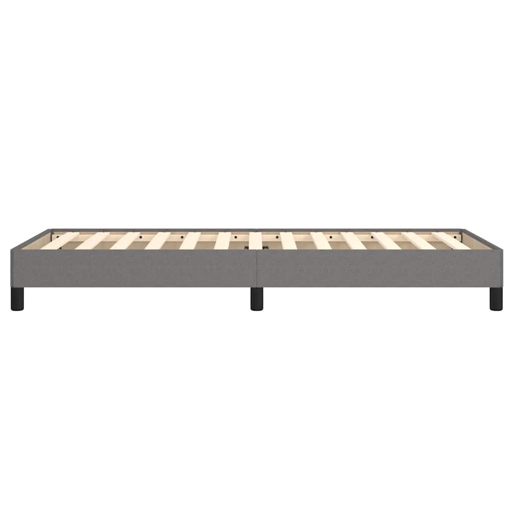 Bettgestell ohne Matratze Dunkelgrau 100x200 cm Stoff