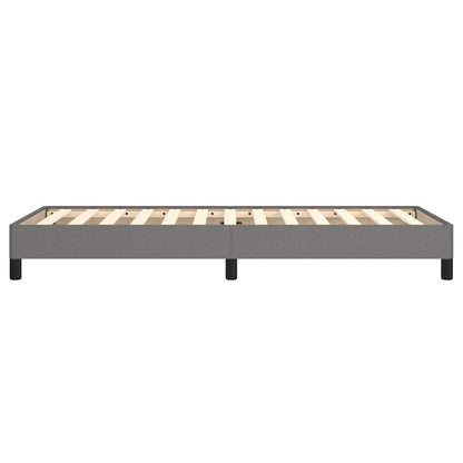 Bettgestell ohne Matratze Dunkelgrau 100x200 cm Stoff