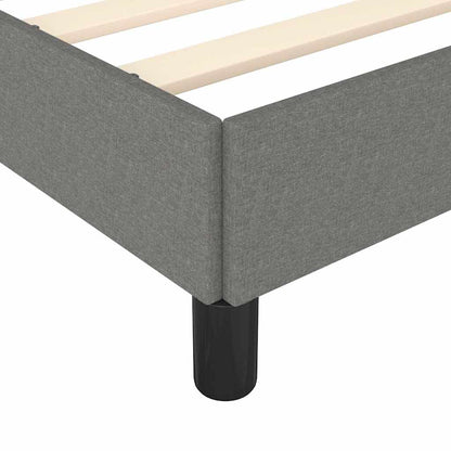 Bettgestell ohne Matratze Dunkelgrau 100x200 cm Stoff