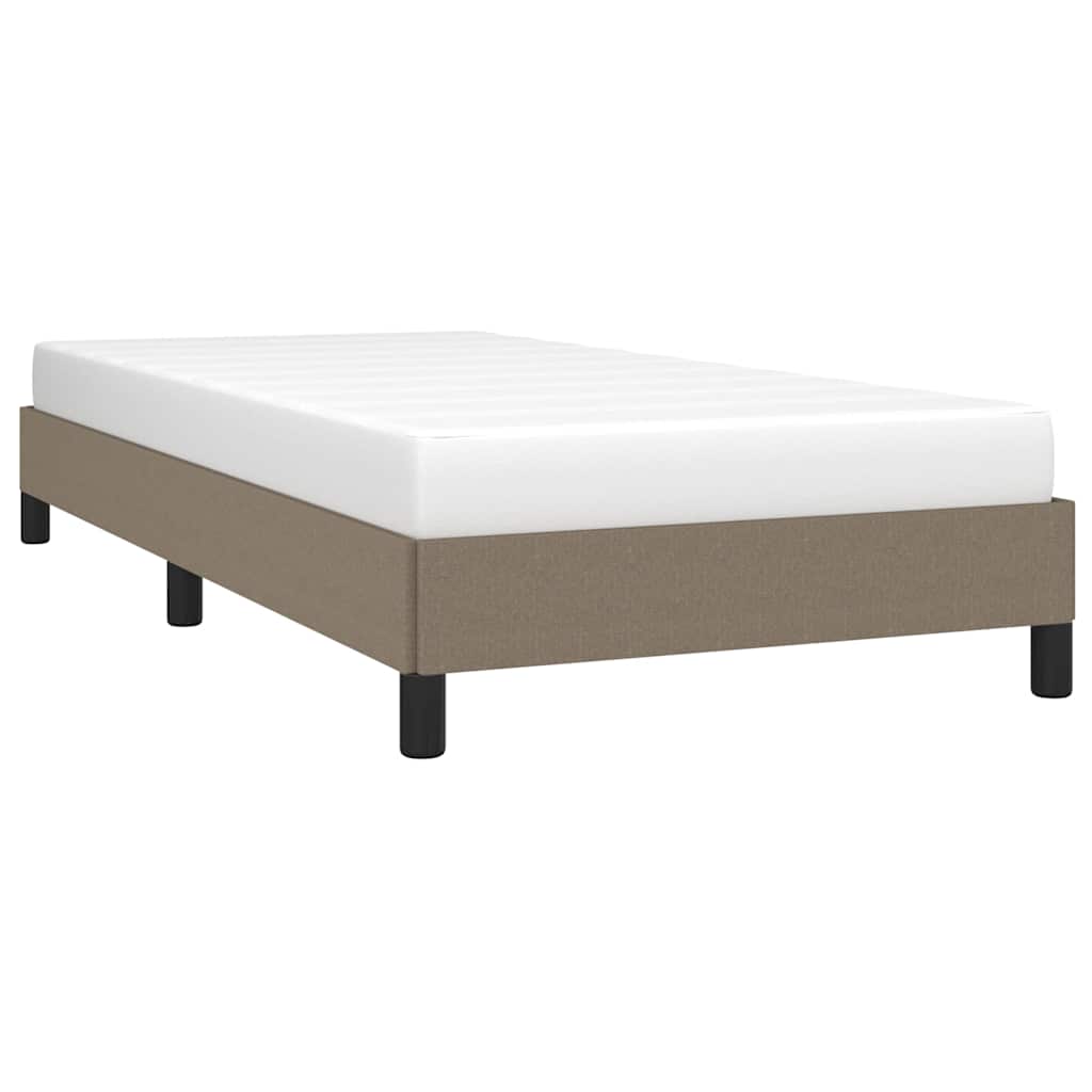 Bettgestell ohne Matratze Taupe 100x200 cm Stoff