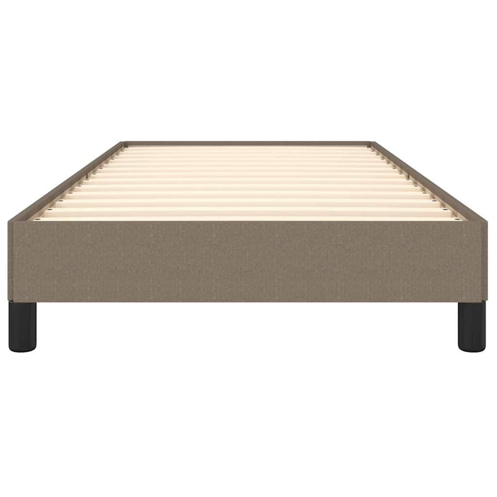Bettgestell ohne Matratze Taupe 100x200 cm Stoff