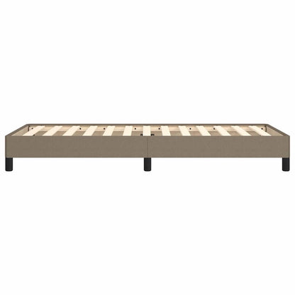 Bettgestell ohne Matratze Taupe 100x200 cm Stoff