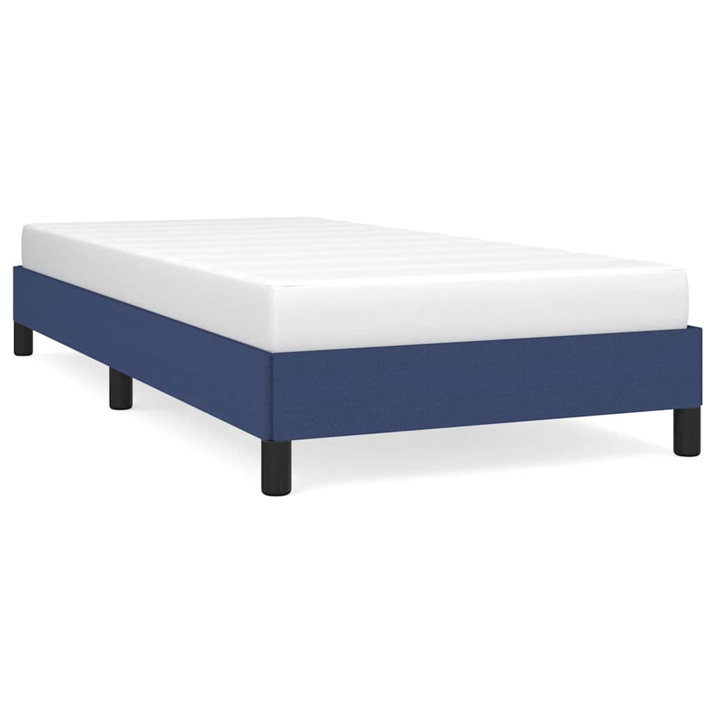 Bettgestell ohne Matratze Blau 100x200 cm Stoff