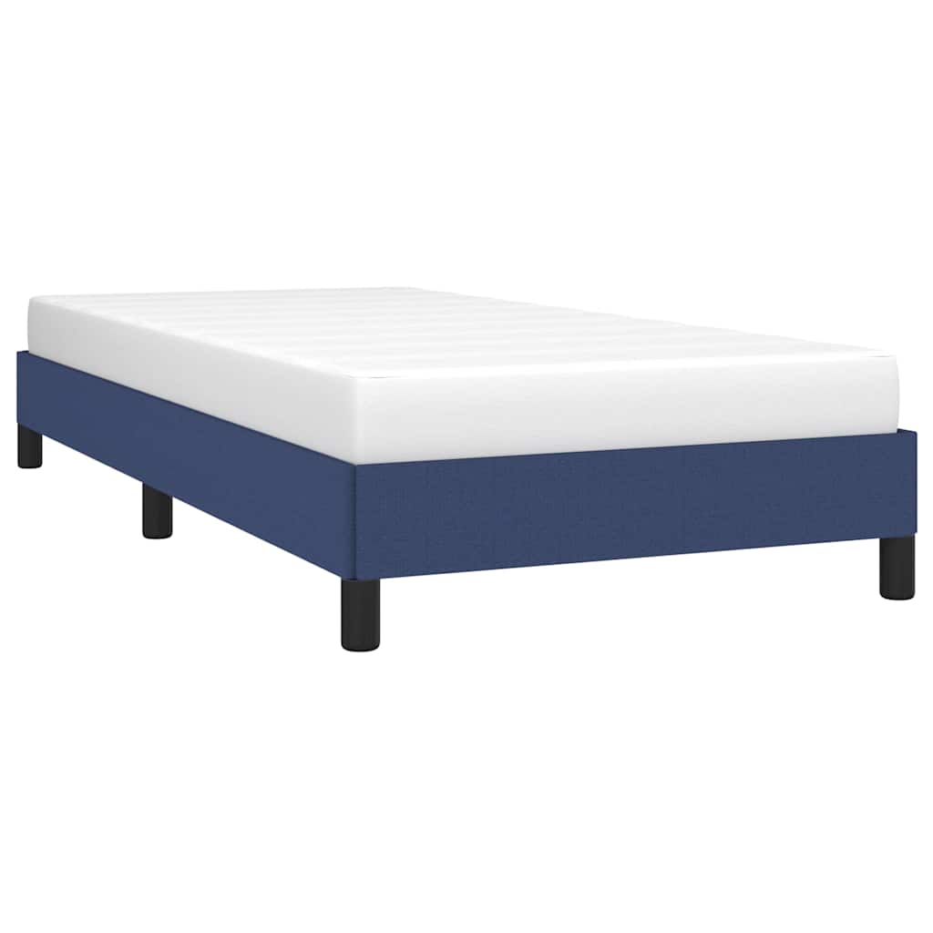 Bettgestell ohne Matratze Blau 100x200 cm Stoff