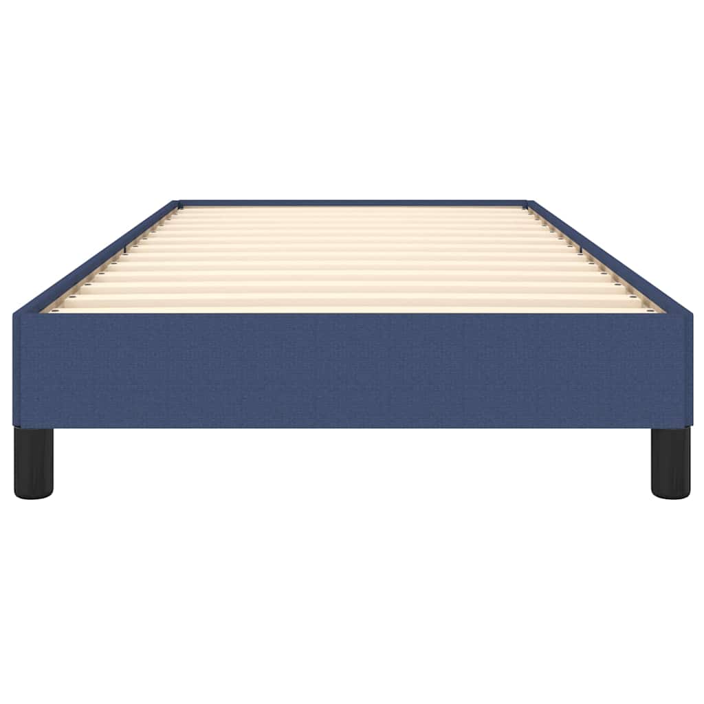 Bettgestell ohne Matratze Blau 100x200 cm Stoff